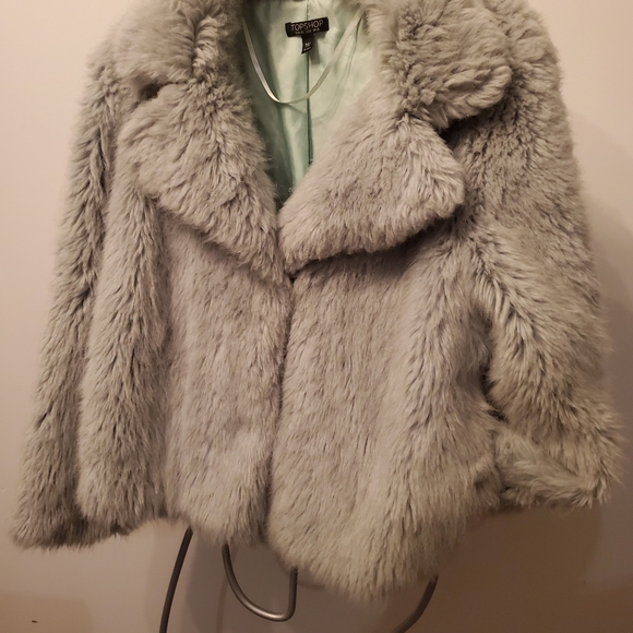 TOPSHOP mint fun faux fur - Picture 9 of 11